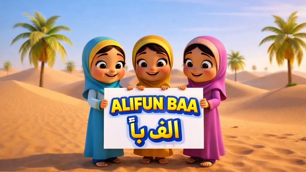 Ali Fun Arabic Alphabet Song | Alifun Baa | الف با | Kids Learning Cartoon ...