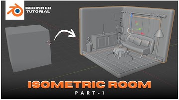 How to make an Isometric Room inside of Blender | Blender Tutorial (Part 1)