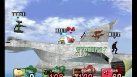 VGBC Indianapolis Chudat (Kirby) and Ally(Snake) vs, Hilt (Olimar) and Mr. Eric (ROB) 2 - SSBB