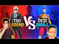 TSG LEGEND VS DESI BIRAJ 👶😂 || DESI GAMER PLAYER VERSUS TSG ARMY PLAYER 😂❤️