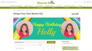 How to design a personalised printed banner