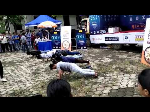 SGSITS PushUp Competition in College Campus #sgsits indore Madhya pradesh batch 2023