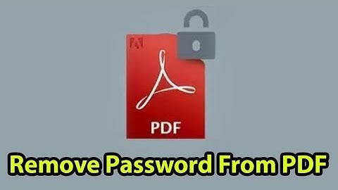 How to Remove Password From PDF File Without Software using Chrome