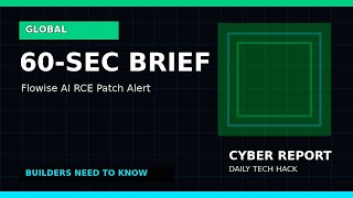 Flowise AI RCE Patch Alert #Shorts