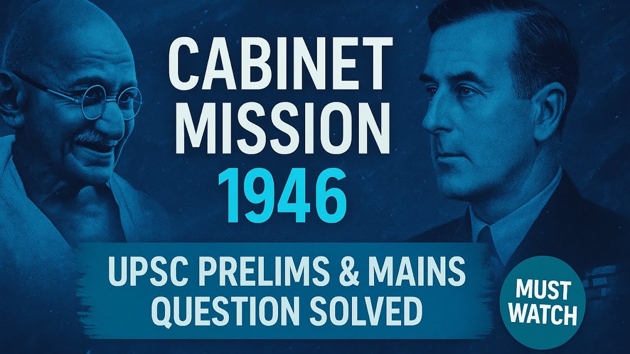 Cabinet Mission Plan 1946 | UPSC Mains & Prelims Explained | SSC, PSC, Railway Exams Special