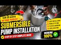 Submersible Pump Installation Step by Step | Drainage Pit Water Pump Setup