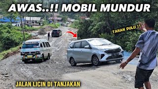 Awas..!!! Mobil Terselip Lalu Mundur Di Tanjakan  Batu Jomba