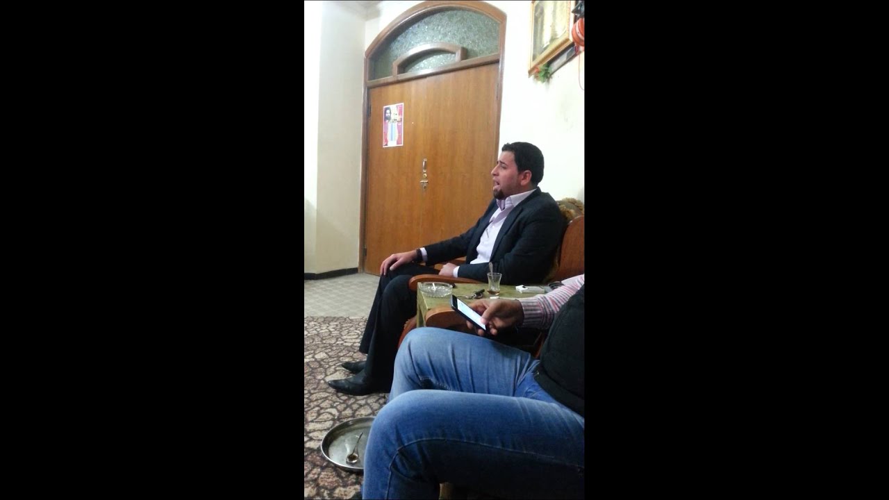 جلسه بين المنشد حيدر الجابري  والمنشد فاضل النجفي