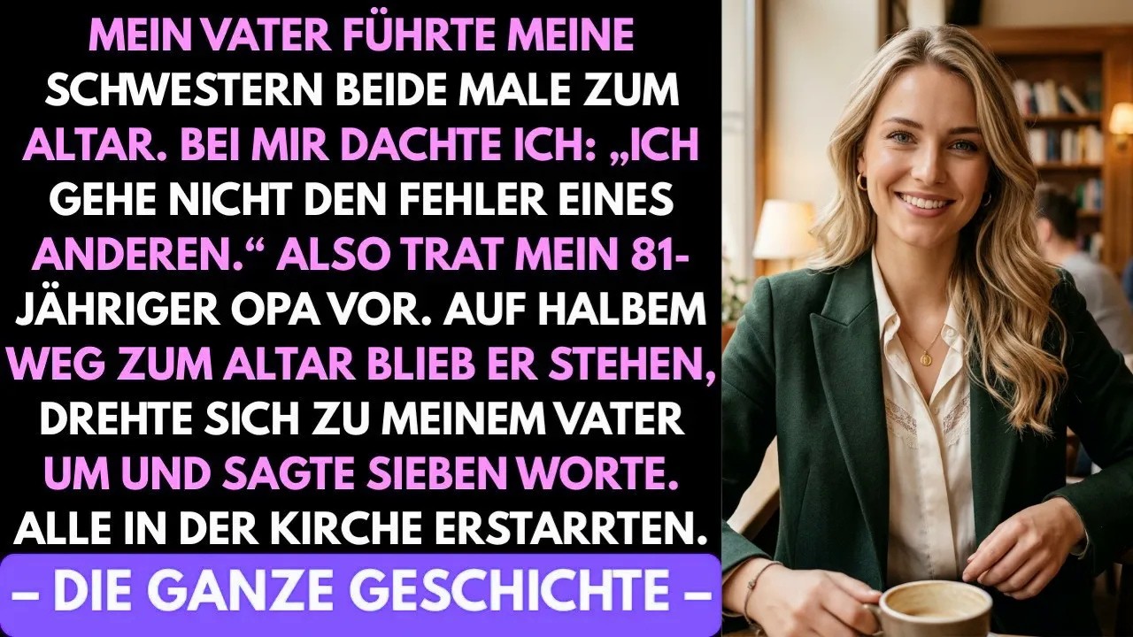 Am Morgen meiner Hochzeit, während mein Kleid noch halb offen war, zog mein Großvater einen vergilbten Umschlag aus seiner Anzugjacke – den Abschiedsbrief meiner Mutter, den er 22 Jahre lang in...