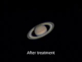 Saturn with telescope Skywatcher 200/1000