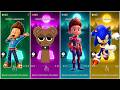 🔥 Ryder vs Bear vs Hero vs Sonic | Tiles Hop EDM Rush Battle! 🎵