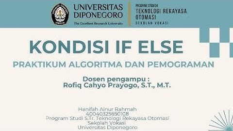 Logika Pemrograman Mudah dengan If Else : Belajar Percabangan dalam Coding #3