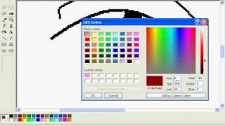 How to draw manga eyes in ms paint