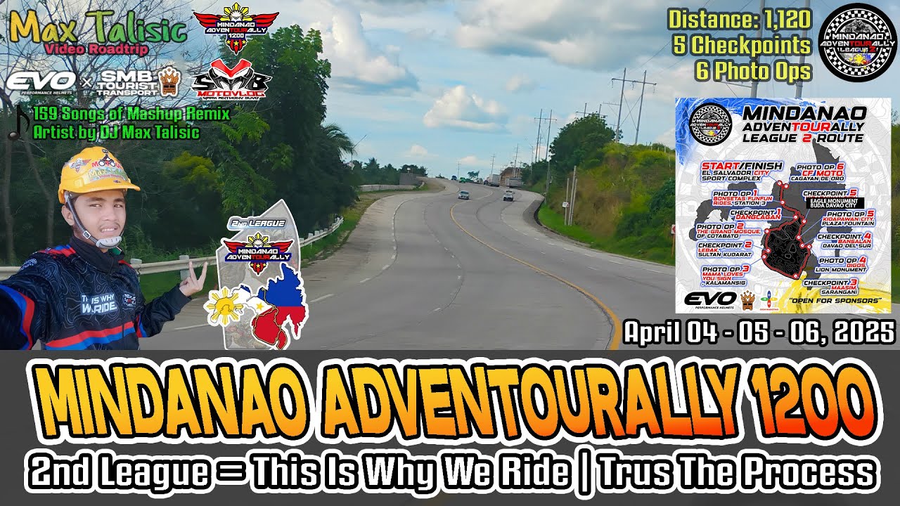 Video Roadtrip - MINDANAO ADVENTOURALLY 1200 Hyper Lapse and Complete Joyride League 2
