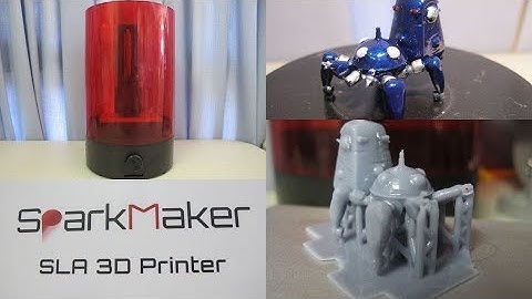 SparkMaker review - affordable SLA 3D printer for scale modeling