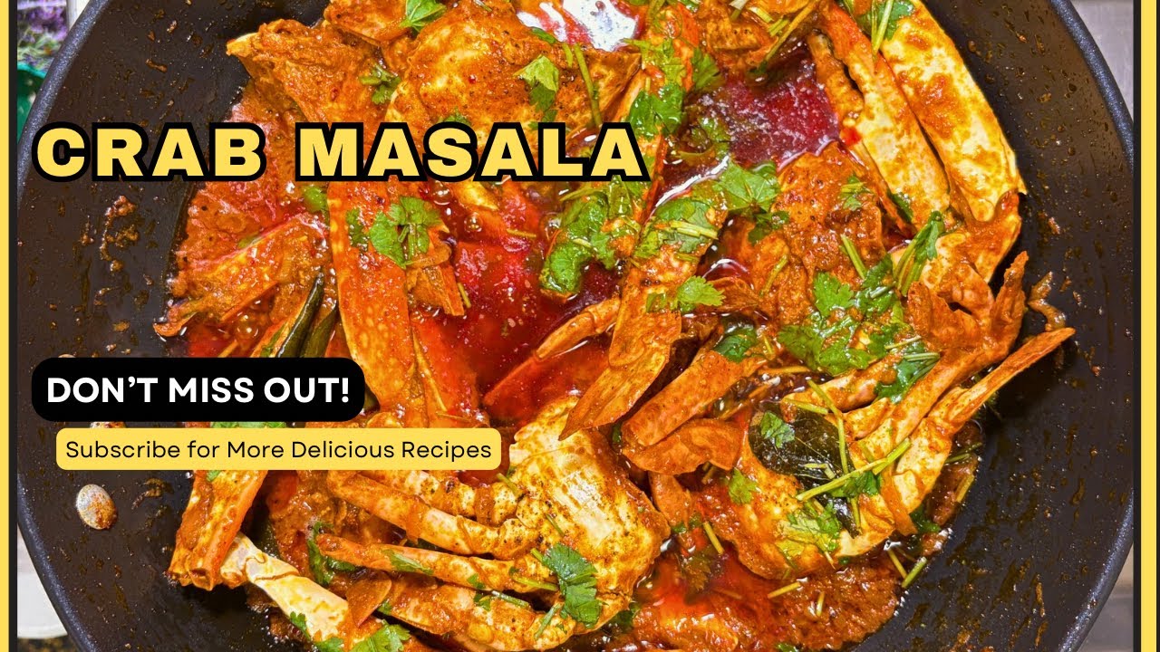 Winter Special - Delicious Crab Masala - A Coastal Delight/Spicy n Easy khekda Recipe- Moodaskitchen