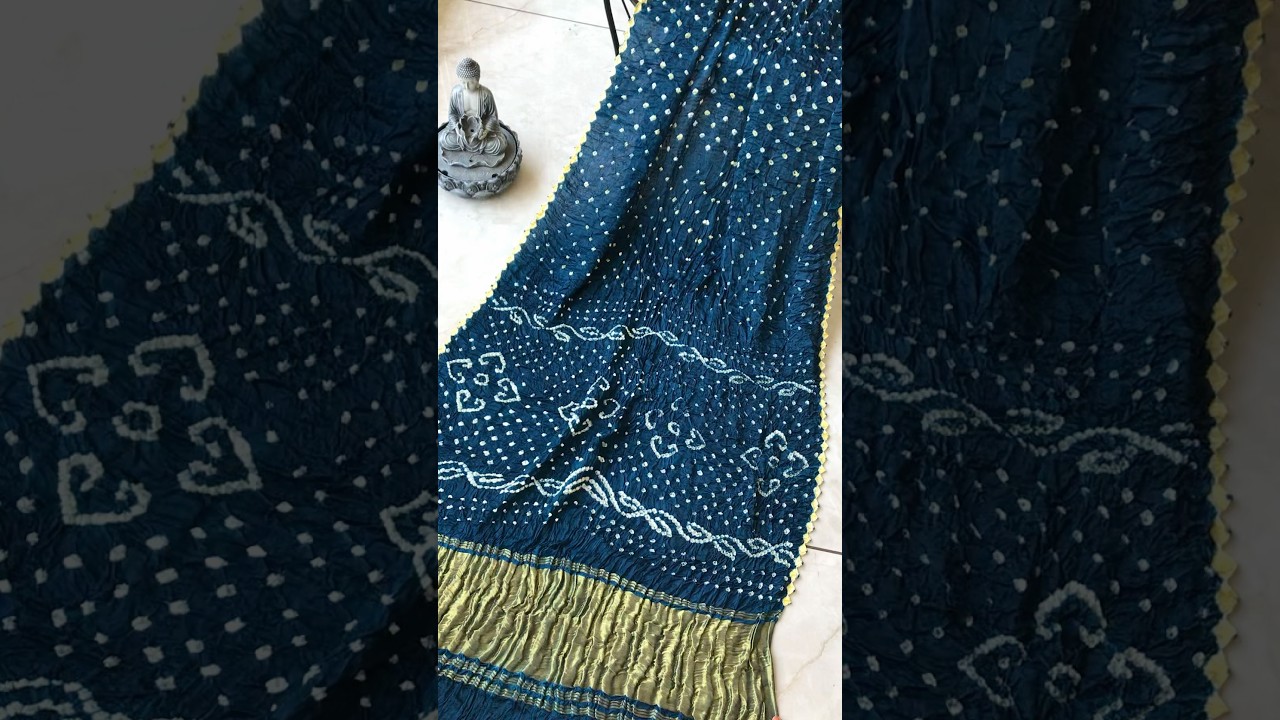 Pure Modal Silk Hand Bandhej Bandhani Saree