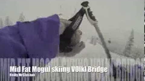 Mogul skiing mid fat skis Volkl Bridge 95mm GOPRO3