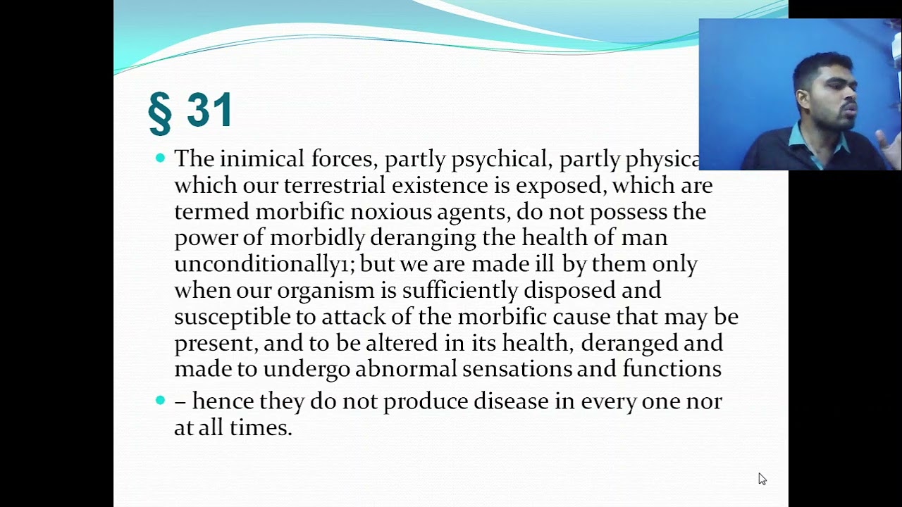 Aphorism 31 प्रयोगिक ऑर्गेनोन हिंदी में