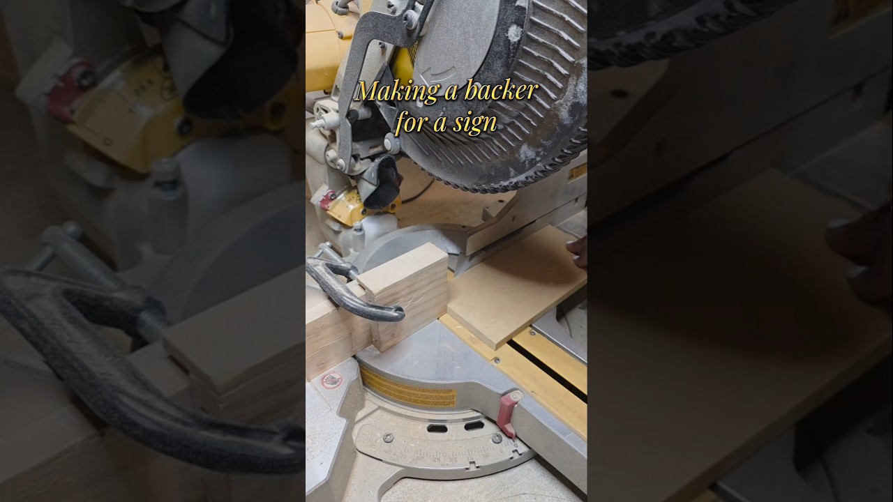 Creating a backer board. 