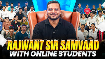 Rajwant Sir SAMVAAD With Online Students🔥 || Physicswallah