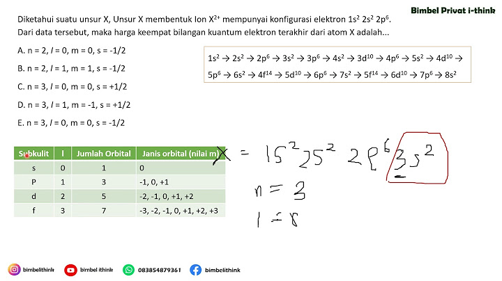 Unsur x dengan konfigurasi 2 8 7 akan membentuk ikatan ion dengan unsur yang konfigurasinya