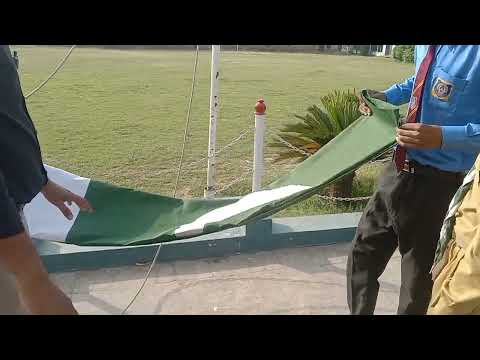 How to tie a National Flag and Flag hoisting mathod. (190422)