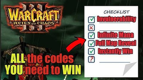 Secret Cheat Codes for Warcraft 3 Reign of Chaos Reforged #warcraft3 #cheatcodes #pcgaming