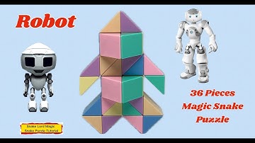 Robot - 36 Pieces Magic Snake Puzzle @snakelordmagicsnakepuzzletutor