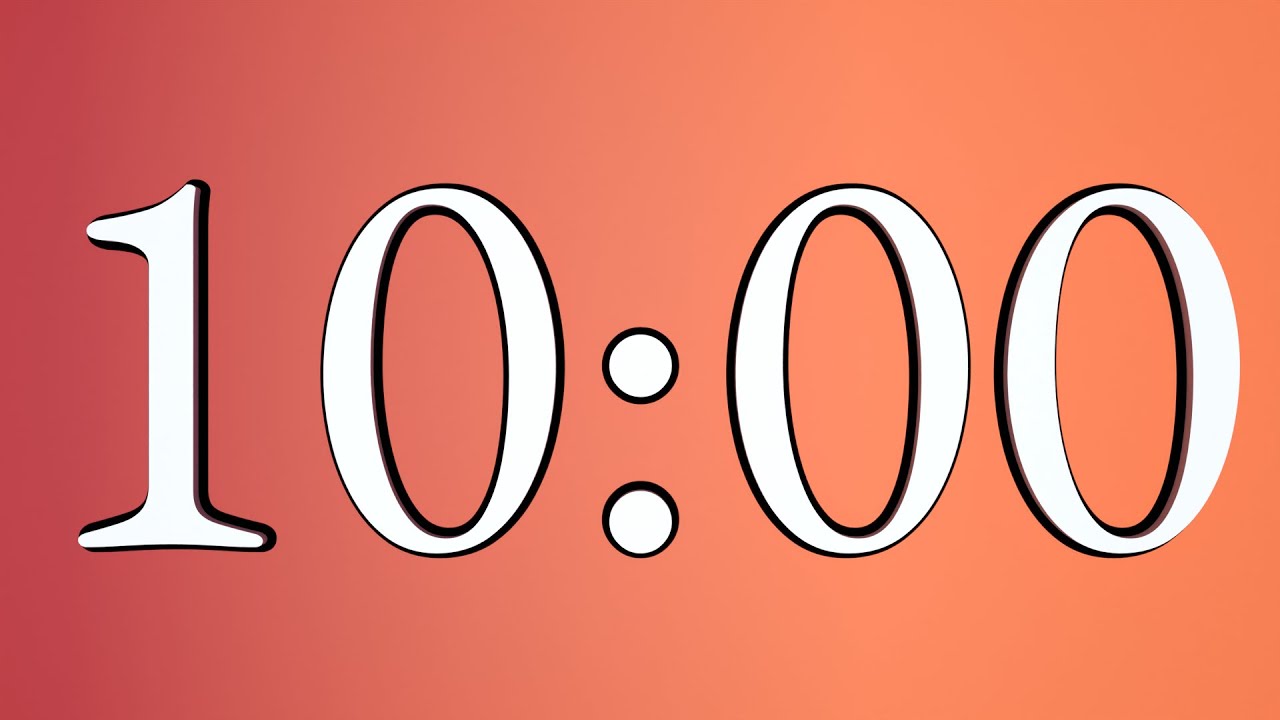 10-minute - relaxing music - gradient fill