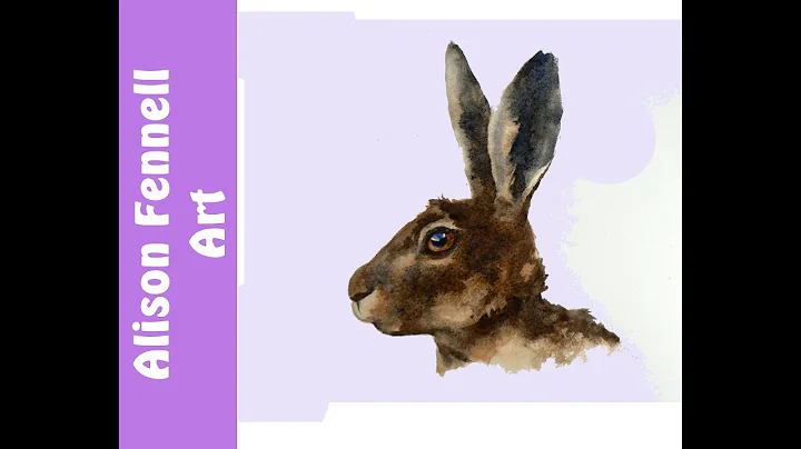Painting a Hare in Watercolor - REALTIME - not rus...