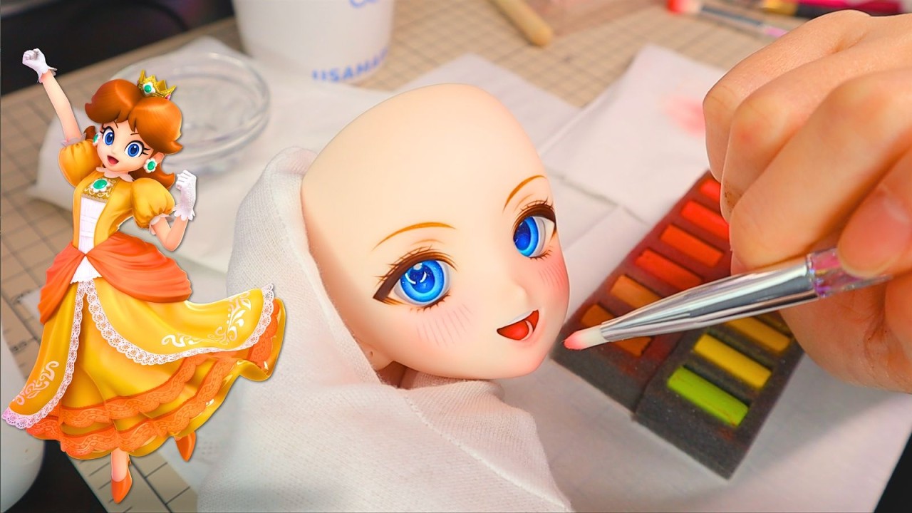 【SUPER MARIO】1/3DOLL PRINCESS Daisy DOLL MAKE 『スーパーマリオ』デイジーのドール作ってみた！！