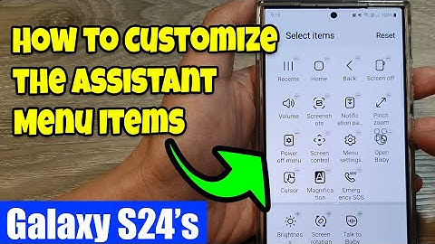 Galaxy S24/S24+/Ultra: How to Customize the Assistant Menu Items