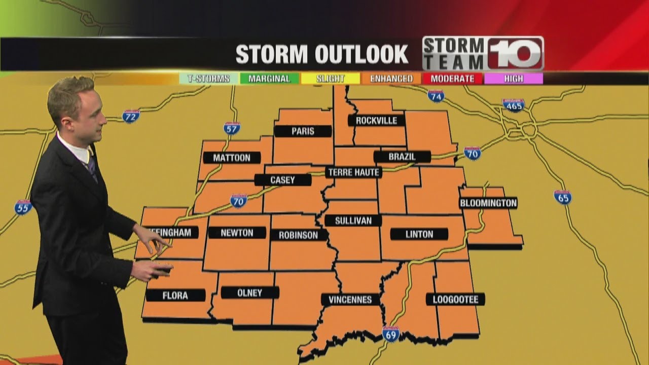 Friday Afternoon: Cloudy and breezy with rain developing. High: 64 ...