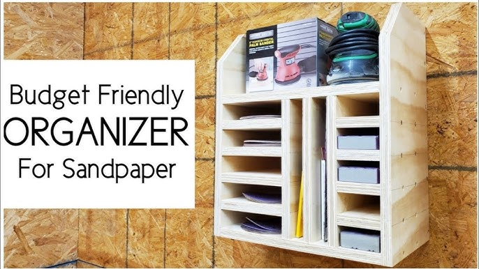 DIY Sandpaper storage - How to build an easy organizer