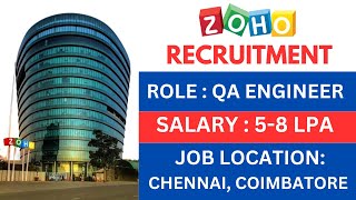 Zoho QA Engineer Recruitment 2024 | Any Degree | #itjobs #zoho@GKwithGK2024