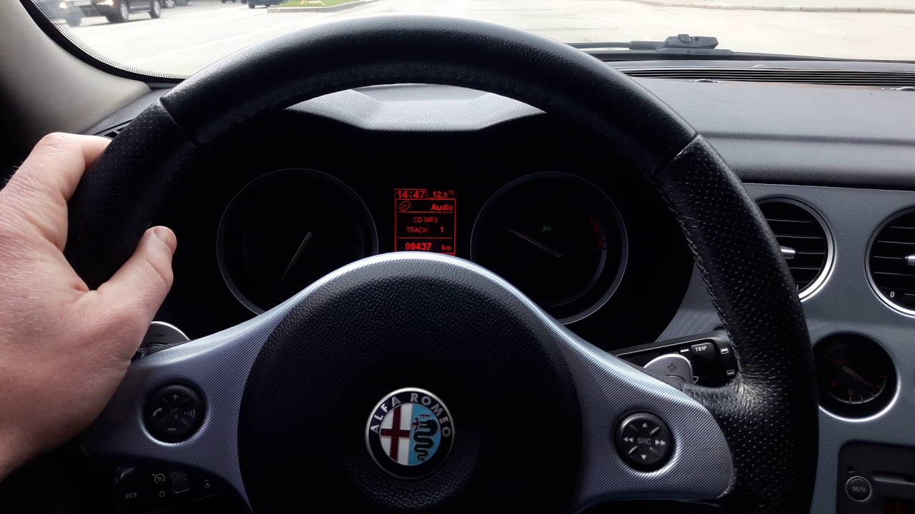 Alfa Romeo 159 1.9 JTDm 150 HP, POV Highway Autobahn Test Drive