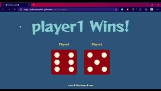Dice Game Website