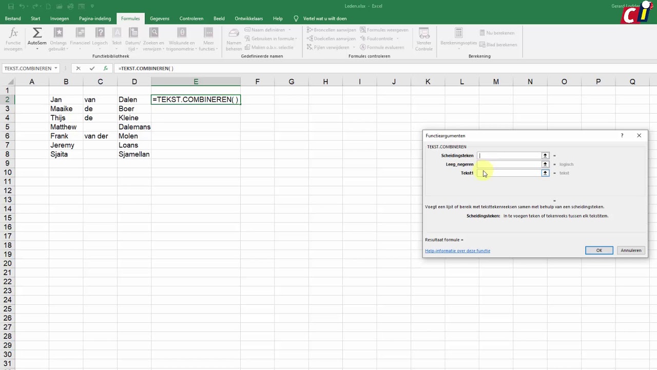  New Excel Tekst combineren en waardes plakken
