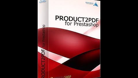 Product2PDF for Prestashop