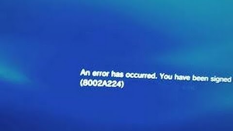 How to fix PS3 error 8002a224