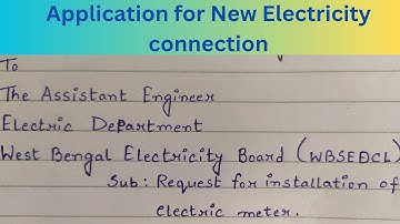 Application for New Electricity connection at Home|| New Electricity meter connection application