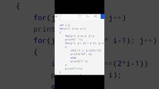 Diamond Number-Star Hollow Pattern In C