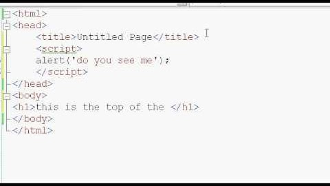 Part 1, Where does Javascript go in HTML?
