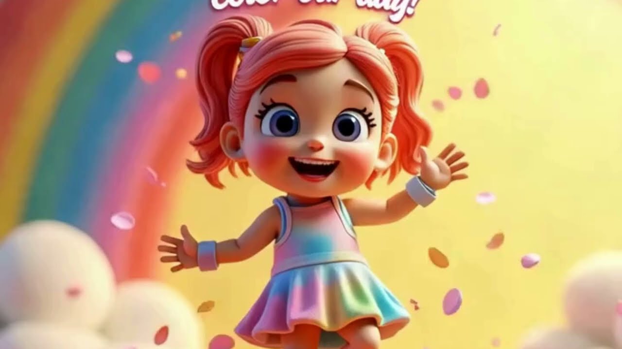 Colors of the Rainbow Dance 🌈 | Slow and Fun Color Song for Kids