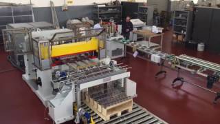 O.M.P.I srl Scroll Sheet Shear + Automatic Sheet Stacker