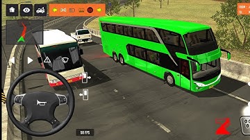2025 new coach bus simulator 💥 || indonesia bus simulator part-122 #bus #game #simulator #comman 