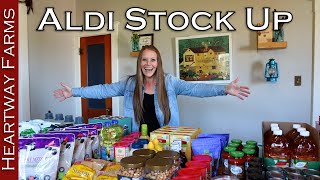 Aldi Stock Up Haul | Prepping | Food Shortage | Price Increase | Food Prices | Heartway Farms