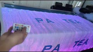 Luminous Fiber Optic Fabric with LED Lights and Remote Controller