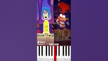 Joy is insane Original VS Animation (@tieanimation) Inside Out Animation - Octave Piano Tutorial